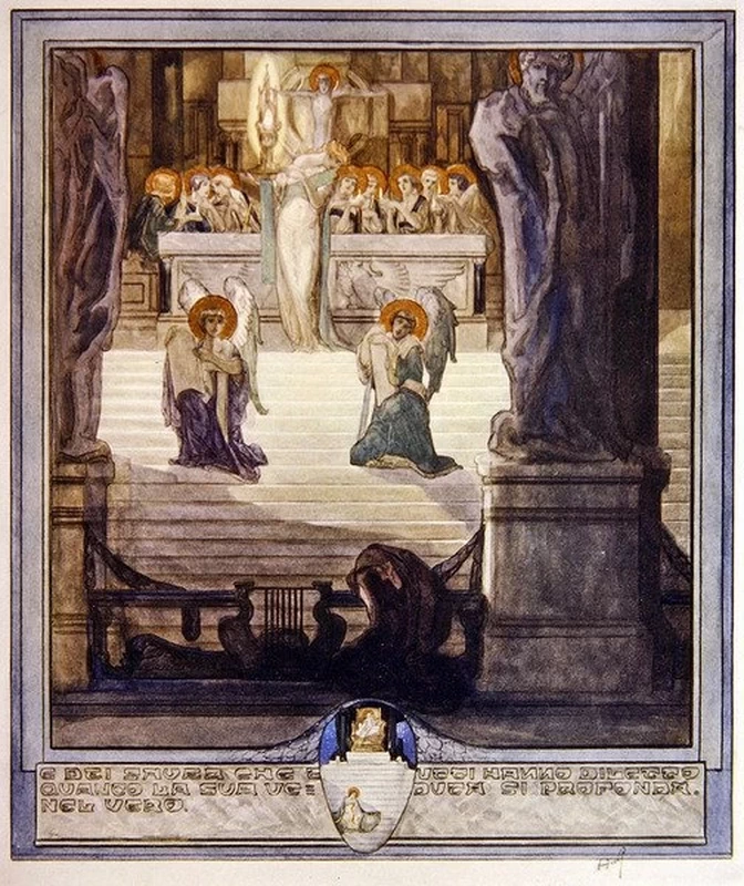 Illustrazione dalla Divina Commedia di Dante, Paradiso, Canto XXVIII 1